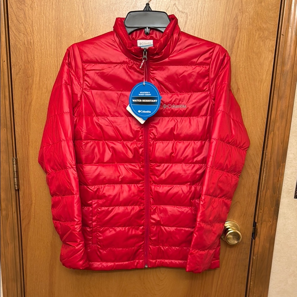 Youth Columbia Down Jacket Full Zip Size L NWT